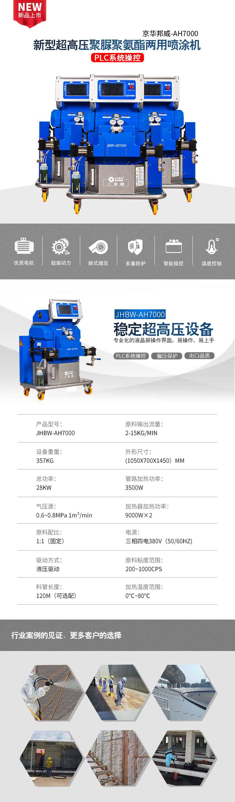 稳定超高压聚氨酯喷涂机AH7000 稳定超高压聚氨酯喷涂机AH7000